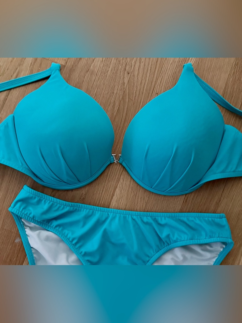 Venus Push-Up Bikini in Aqua Reef - Picture 4 of 6